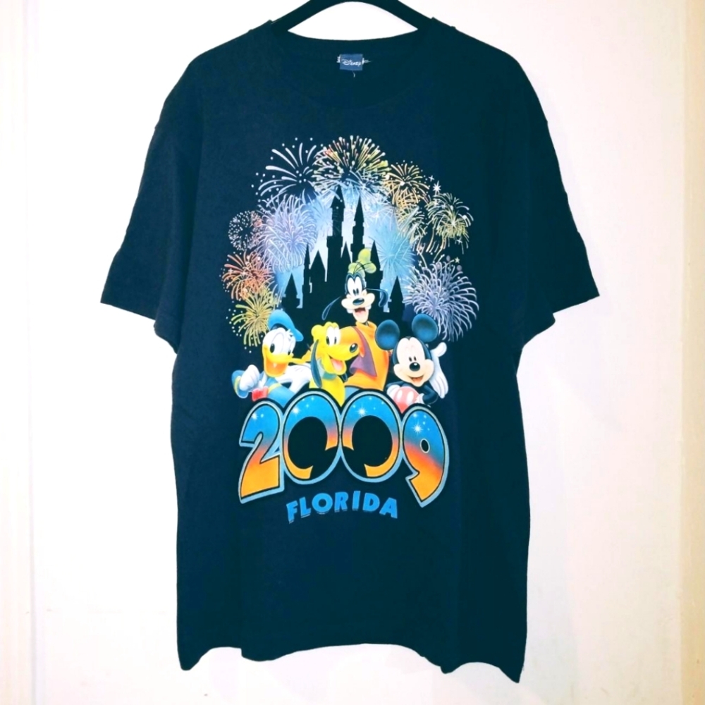 Vintage 2009 Walt Disney World Graphic Tee - XL